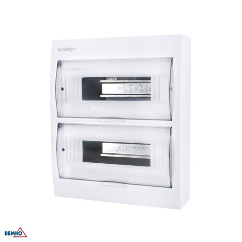 Rozdzielnica natynkowa IP40 ZACISKI 24N+24PE 2x12P SCHELINGER
