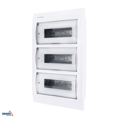 Rozdzielnica podtynkowa IP40 ZACISKI 36N+36PE 3x12P SCHELINGER