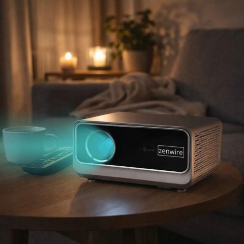 Rzutnik Android Google TV FULL HD 4K 39000lm WiFi Przenośny SMART Zenwire G60 ZENWIRE