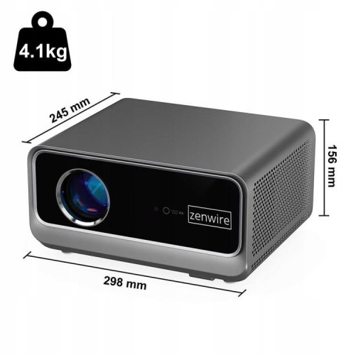 Rzutnik Android Google TV FULL HD 4K 39000lm WiFi Przenośny SMART Zenwire G60 ZENWIRE
