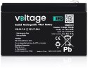 Akumulator AGM Voltage Long Life 12V 7Ah VEL12-7.0 (Żywotność 15 lat) VOLTAGE