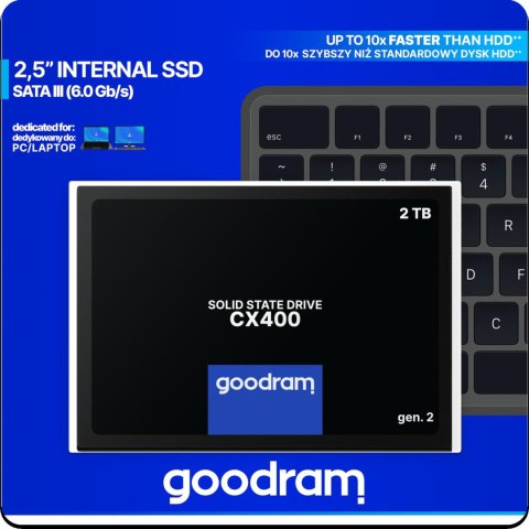 DYSK SSD GOODRAM CX400 G2 2TB SATA3 GOODRAM