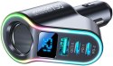 Joyroom szybka ładowarka samochodowa 4w1 USB-A QC3.0 / 2xUSB-C PD 150W czarna JOYROOM