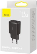 ŁADOWARKA SIECIOWA Baseus Compact Charger CCXJ010201 10.5W 2x USB-A CZARNA BASEUS