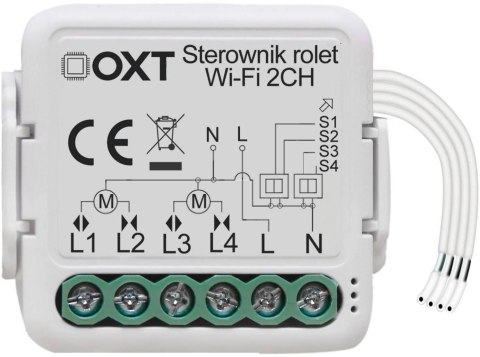 Moduł OXT mini sterownik 2 rolety WiFi TUYA T228 OXT