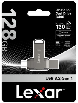 Pendrive Lexar Dual Drive D400 128GB USB-C/A 3.1 130MB/s LEXAR