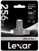 Pendrive Lexar Dual Drive D400 256GB USB-C/A 3.1 130MB/s LEXAR