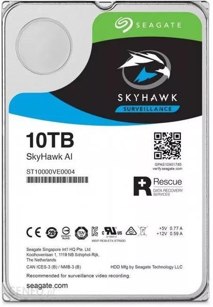 DYSK HDD Seagate SkyHawk AI ST10000VE001 10TB SEAGATE