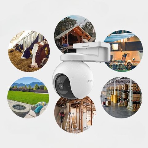 Kamera IP Ezviz EB8 Pro 4G 4K Kit 8MP z panelem słonecznym 8W 4G Wi-Fi EZVIZ