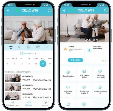 Kamera IP Orllo W10 SIM 4K wewnętrzna obrotowa ORLLO