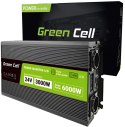 PRZETWORNICA NAPIĘCIA Green Cell PowerInverter LCD 24V / 230V 3000/6000W CZYSTA SINUSOIDA GREEN CELL