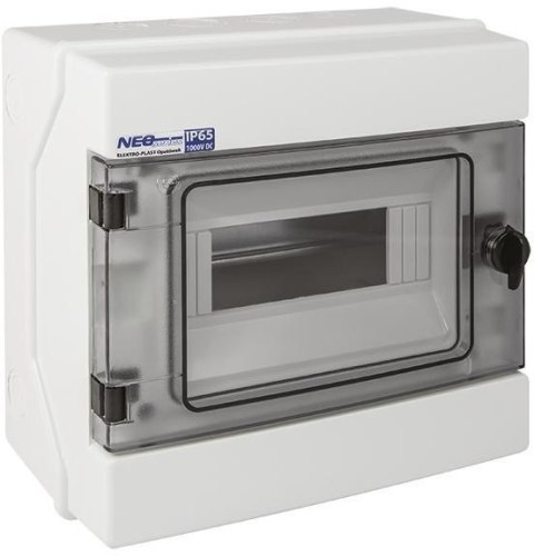 Rozdzielnica hermetyczna modułowa (500V AC, 1000V DC) 1x8 natynkowa (N+PE) IP65 RH-8 ELEKTRO-PLAST O ELEKTRO-PLAST OPATÓWEK