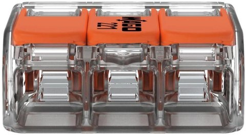 Szybkozłączka uniwersalna LINKA/DRUT 3x 0,2-4mm2 WAGO 221-413 (Paczka 50szt.) WAGO