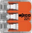 Szybkozłączka uniwersalna LINKA/DRUT 3x 0,2-4mm2 WAGO 221-413 (Paczka 50szt.) WAGO