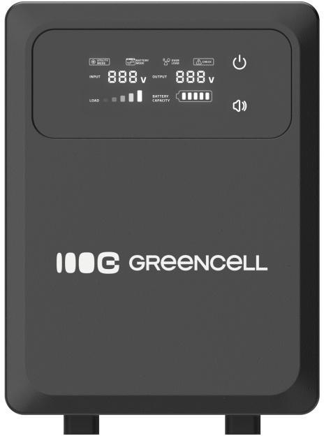 UPS ZASILACZ AWARYJNY Greencell PowerCore 1500VA 1000W AVR 12VDC LCD GREEN CELL