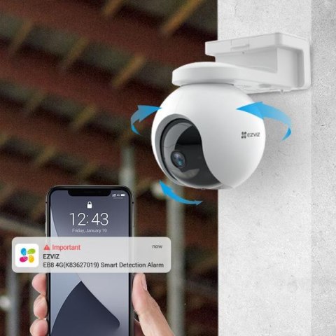 Kamera IP Ezviz EB8 Pro 4G 4K Kit 8MP z panelem słonecznym 8W 4G Wi-Fi EZVIZ
