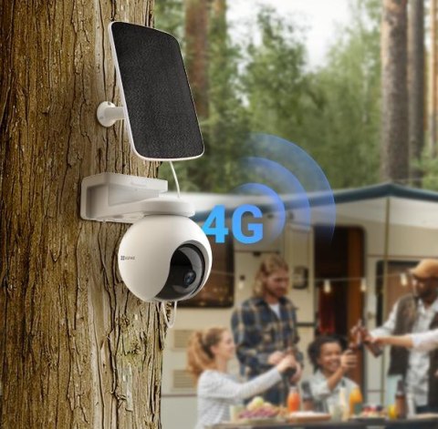 Kamera IP Ezviz EB8 Pro 4G 4K Kit 8MP z panelem słonecznym 8W 4G Wi-Fi EZVIZ