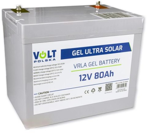 Akumulator Volt Polska Gel VPRO 12V 80Ah VOLT POLSKA