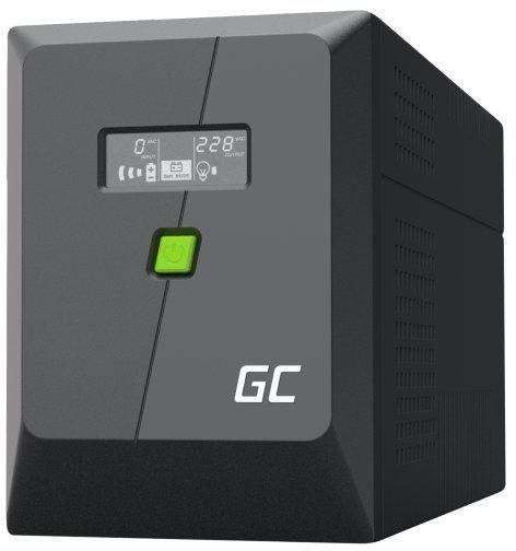 UPS ZASILACZ AWARYJNY Greencell PowerProof 1500VA 1050W LCD CZYSTA SINUSOIDA GREEN CELL