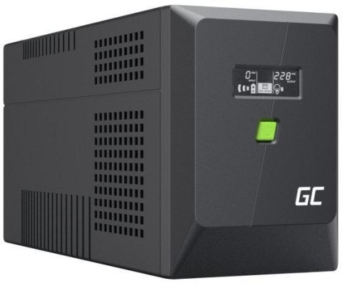 UPS ZASILACZ AWARYJNY Greencell PowerProof 1500VA 1050W LCD CZYSTA SINUSOIDA GREEN CELL