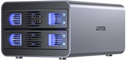 Unitek Obudowa RAID do dysku SATA 2.5''/3.5'' 4 tryby 40TB USB C 10Gb/s UNITEK