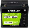 AKUMULATOR LITOWO-ŻELAZOWO-FOSFORANOWY LiFePO4 Green Cell Cube 12.8V 20Ah LFPGC12V20AH GREEN CELL