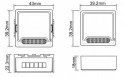 Moduł OXT mini przekaźnik 4 obwody ZigBee TUYA T264 OXT