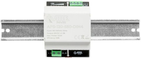 Zasilacz impulsowy 55V 120W w obudowie DIN4 ATTE APS-120-550-DIN4 ATTE