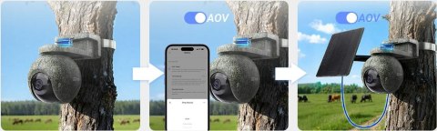 Kamera IP Ezviz EB8 PRO 4G Ranger Kit 8MP z panelem słonecznym 8W 4G Wi-Fi moro EZVIZ