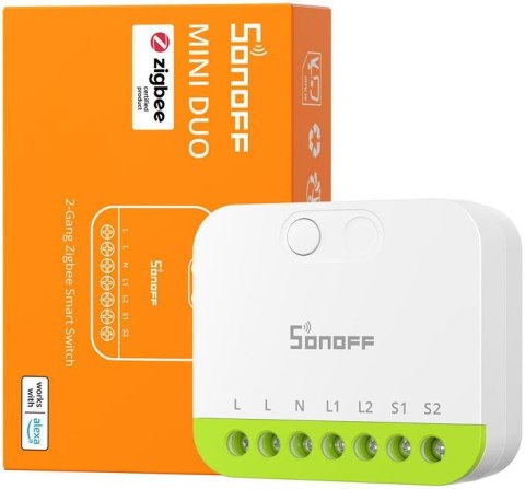 Przełącznik SONOFF MINI-ZB2GS Zigbee 3.0 2-kanał SONOFF