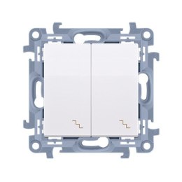 KONTAKT SIMON 10 MODUŁ BIAŁY ŁĄCZNIK UNIWERSALNY 2X ZACISKI ŚRUBOWE 10AX 250V KONTAK-SIMON