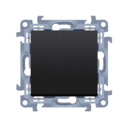 KONTAKT SIMON 10 MODUŁ CZARNY MAT ŁĄCZNIK SERYJNY SAMOZACISKI 10AX 250 V KONTAK-SIMON