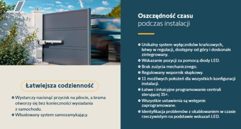 Napęd bram skrzydłowych Somfy Ixengo L 3S+ IO Standard Pack komplet do 8m szerokości