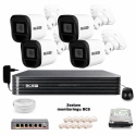 Zestaw monitoringu IP BCS Basic 4x Kamera BCS-B-TIP12FR3(2.0) (Z49086B4)
