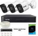 Zestaw monitoringu IP BCS Basic 3x Kamera BCS-B-TIP15FR3(2.0), 5Mpx ( Z49087B3)