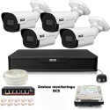 Zestaw monitoringu IP BCS Point 4x Kamera BCS-P-TIP24FSR4-Ai2 (Z49056B4)