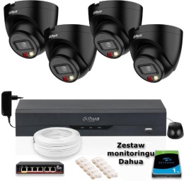 Zestaw monitoringu IP Dahua 4 Kamery IP 4mpx dysk twardy DAHUA