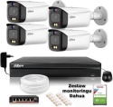Zestaw monitoringu IP Dahua TIOC 5mpx 2K 4 kamery tubowa NVR (Z51598B4)