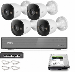 Zestaw monitoringu Imou 4x kamera PS3E-8Q0 8MP POE IMOU