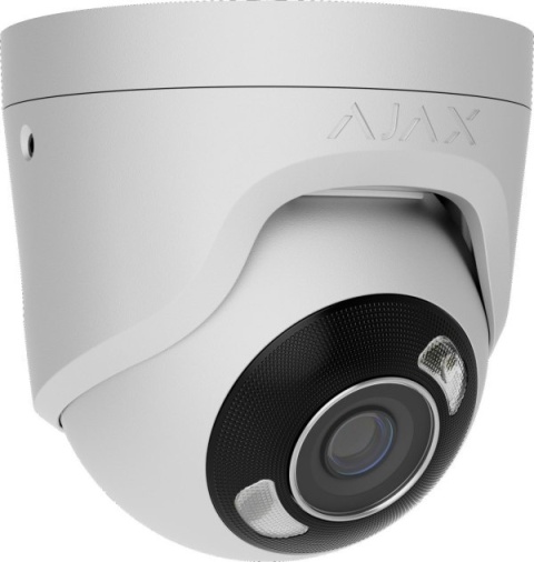 Ajax Kamera HL - kopułka (metalowa) TurretCam (8 Mp/4 mm) (8EU) - white AJAX SYSTEMS