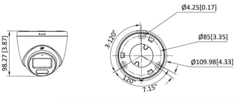 Kamera 4w1 Hikvision DS-2CE72DF3T-LFS(2.8mm)(O-STD) HIKVISION