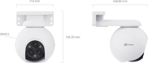 Kamera IP Ezviz H80f Multi z potrójnym obiektywem 12MPx (3 x 2K+) EZVIZ