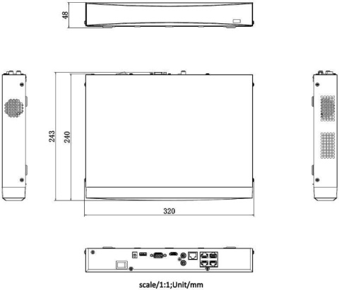 Rejestrator IP Hikvision DS-7604NXI-K1/4P D Alarm4+1 PL HIKVISION