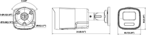 Kamera IP Hikvision DS-2CD1T47G3H-LIUF/SRB(2.8mm) HIKVISION