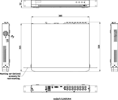 REJESTRATOR 5W1 HIKVISION iDS-7216HUHI-M2/X(STD)/4A+16/4ALM HIKVISION