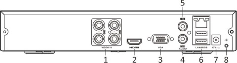 Rejestrator 5w1 Hilook 4 kanałowy 5MP DVR-204Q-M1 (E) HILOOK