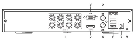 Rejestrator 5w1 Hilook 8 kanałowy 5MP DVR-8CH-5MP z dyskiem 2TB HILOOK