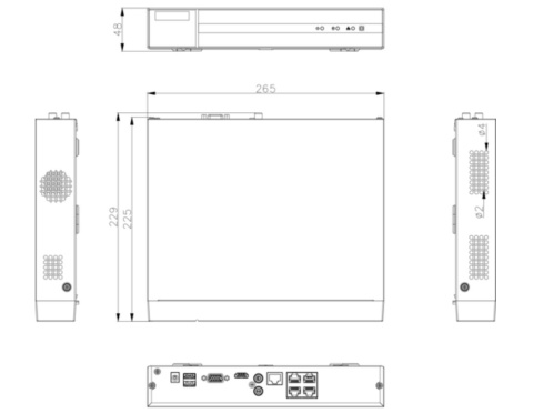 Rejestrator 5w1 Hilook 8 kanałowy 5MP DVR-8CH-5MP z dyskiem 2TB HILOOK