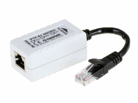 Zabezpieczenie przeciwprzepięciowe 1-kanałowe do kamer IP serii EXTREME EWIMAR PTF-51-EXT/PoE/Micro EWIMAR