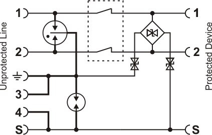 Zabezpieczenie przeciwprzepięciowe do RS-485 EWIMAR SUG-RS485/DIN EWIMAR